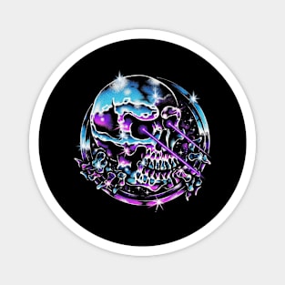 80'S SKULL Magnet